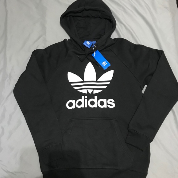 adidas trefoil hoodie mens